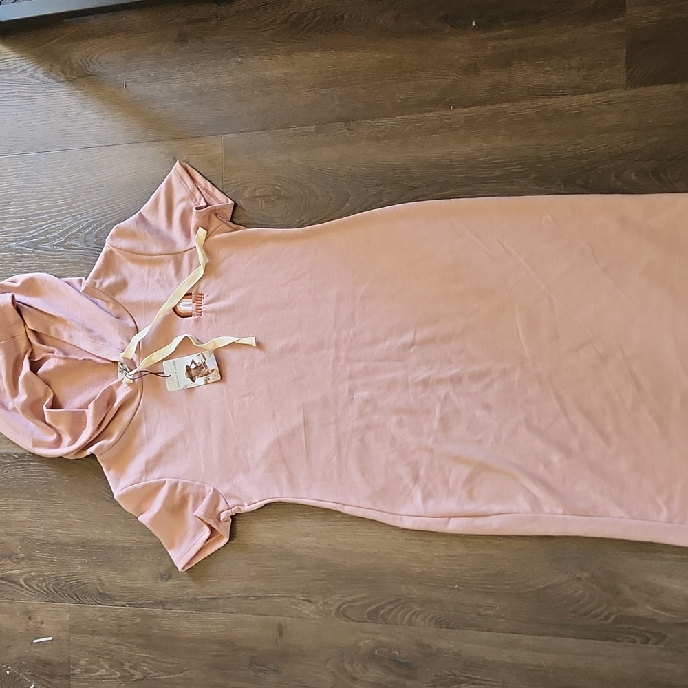 Sincerely Jules Blush Hoodie MIDI DRESS